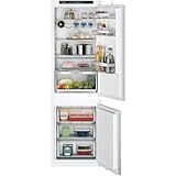 SIEMENS KI86NVSE0 iQ300 Einbau-Kühl-Gefrierkombination, 177,2 x 54,1 cm Nische, 184 L Kühlen & 76 L Gefrieren, hyperFresh längere Frische, noFrost nie wieder abtauen, FreshSense, Schlepptür
