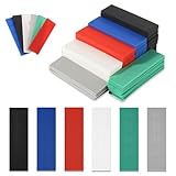 Unterlegplatten Kunststoff, 150 Stück Mehrfarbige Kunststoff Verglasungsklötze Set, 100 x 28 mm Sechs Höhen von 1 bis 6 mm Abstandhalter Fliesenkeile, Möbel Schrank Unterlegscheiben(6 Größen)