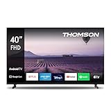 Thomson 40 Zoll (121 cm) Full HD Fernseher Smart Android TV (WLAN, Triple Tuner DVB-C/S2/T2, Netflix, YouTube, Prime Video, Disney+) - 40FA2S13-2023
