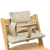 Meyco Baby Sitzverkleiner Kinderhochstuhl - Forest Animals Sand - One size