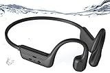 Relxhome Knochenschall Kopfhörer, Kopfhörer Schwimmen Eingebaute 32GB Speicher, MP3 Sport Kopfhörer Bluetooth 5.4, IP68 Wasserdicht, Open Ear Kopfhörer für Schwimmen Laufen, 10 Stunden Spielzeit