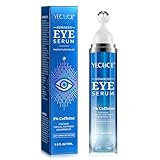Fortschrittliches Augenserum für Augenringe, geschwollene Augen – Augenserum-Roller für Linien und Falten, Anti-Aging, 5% Koffein, Hyaluronsäure – Schutz, Revitalisierung – Sanft, sicher für alle