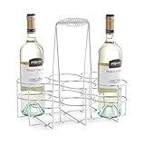 Zeller Flaschenhalter für 6 Flaschen, Chrom 32x22x31