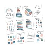 12 Blatt Beruhigende Eckposter 25 4 X 35 6 Cm Poster Zur Psychischen Gesundheitsberatung Inspirierendes Wanddiagramm Für Klassenzimmer Büro Inspirierende Wanddekoration Zur Psychischen