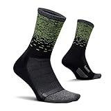 Feetures Elite Light Cushion Mini Crew Sock - Sportsocken mit gezielter Kompression - (1 Paar), Leichte Wellen, Small