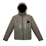 Kylebooker Fliegenfischen Waten Jacke Outdoor-Aktivitäten wasserdicht Wader Jacken für Männer und Frauen（XL,Braun）