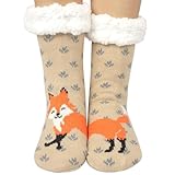 Toes Home Kuschelsocken Damen 39-42, Winter Thermo Hüttensocken für Damen Warme Flauschige Bettsocken Stoppersocken Antirutschsocken Mädchen