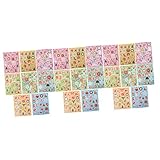 Mikikit 3 Sätze Weihnachtsaufkleber Gläser Wein Dekorationen Weihnachten Name Diy-scrapbooking-aufkleber Geschenkaufkleber Für Die Weihnachtsfeier Papier 8 Blätter * 3