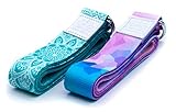 Netrox Yoga Gurt Gürtel Fitness Yogagurt Yogagürtel Strap Band Bio Hilfe Hilfsmittel Bänder Strech Gürtel Pilates Gymnastik Belt Lotuscrafts zuhause Dehnungsband (türkis)
