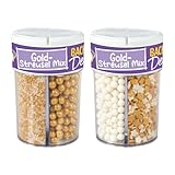 Günthart 8 Stück BackDecor Streusel Weihnachten GOLD Mix, Zuckerstreusel essbare Streusel Tortendeko, 1er Set (8 x 120 gr)
