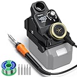 Lötstation, Preciva 40W Tragbare Lötkolben Set Digitaler Bildschirm Temperatur einstellbar 200-480℃(Ohne Akku)