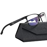 Reglaaly - Spielbrille für Damen und Herren, Metallrahmen, B1 - Schwarz, M