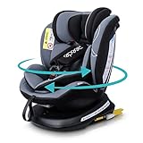 Reecle 360° Drehbar Kindersitz mit ISOFIX Gruppe 0+/1/2/3 Autositz 0-36 kg, Reboarder rückwärtsgerichtet 0-18 kg