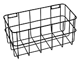 Rayher 25187576 Drahtkorb, 16,5 x 8 x 8 cm, schwarz, Wandregal, Metallregal, Aufbewahrungsbox, Gitterregal