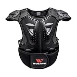 Reitweste Für Kinder – Atmungsaktiver Motorradschutz, Verstellbare Sicherheitsausrüstung, Leichte Schildpolsterung, Stoßdämpfende Rüstung Für Sportliche Abenteuer | Atmungsaktive Kinderschutzweste Mit