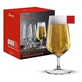 Spiegelau Biergläser 440 ml, 4 Stück, LifeStyle, 4450174, Biertulpen aus Kristallglas, Bier Gläser spülmaschinenfest