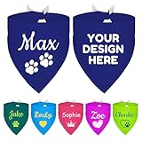 Hundehalstuch für Jungen, personalisierbar, mit Namen, personalisierbar, für Geburtstag, Party, Halstuch, über dem Halsband, Haustier-Halstuch, Geschenk für Hunde, Größe L