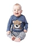 Baby - Jungen Schlafanzüge Kleiner Schmusebär, Blau, 86/92