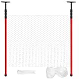 XYDDXBS Katzennetz für Balkon mit Stangen – Ohne Bohren montierbar, Aluminium Teleskopstangen 120–300 cm, Sicherer Katzenschutz & stabile Befestigung