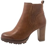 Elara Damen Stiefeletten Ankle Boots Chunkyrayan BZ66019-KB Camel-39