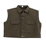 Kinder Winterjacke Mädchen - Kinder Jungen Mädchen Weste Solide Jacke Kleinkind Casual Outwear