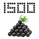 NWIWI Steinschleuder Munition Tonkugeln 1500 Stück Biologisch Abbaubar Schleudermunition 8-10mm Slingshot Clay Balls Kugeln Zwille Munition Für Schießen und Jagdzielübung（Schwarz）
