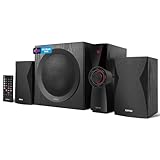 Edifier CX7 Aktives 2.1 Home-Entertainment-System mit Bluetooth V5.0, 21cm (8 Zoll) Subwoofer und Infrarot-Fernbedienung: Perfekt für TV, PC, Notebook etc., Schwarz