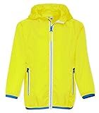 Playshoes Unisex Kinder Faltbare Regen-jacke Funktions-Jacke Regenmantel Regenbekleidung, Neongelb, 152 EU