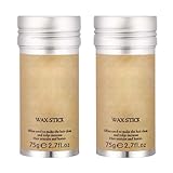 Haarwachsstift, Haarperücken, Kantenkontrollstift, Pomade, gebrochenes Formwachs, 2 Stück