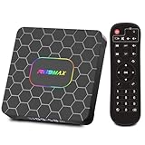 Android TV Box 14.0, 4GB RAM 64GB ROM RK3528 Quad-Core, TV Box Support 4K UHD HDMI 2.0, WiFi 6/Bluetooth 5.0, Dual USB 3.0/2.0 1000M LAN Smart Box