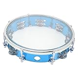 KONTONTY Tamburin Einstellbare Handglocken für Kleine Musiker Perfektes Schlaginstrument für Geburtstagsfeiern Festivals und Mehr Ergonomisches Design aus Langlebigem