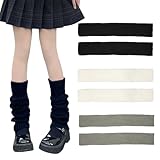 EUPSIIU 3 Paar Bein Stulpen Damen, Beinstulpen Gestrickt Winter Beinwärmer, Legwarmers Beinwärmer Stiefel Socken Strümpfe Overknees Stricken Beinstulpen für Zuhause Sport Ballett Fitness