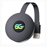 4K Miracast HDMI Dongle, 5G Wireless Smart Media Player Streaming, Screen Mirroring Cast for Video/Audio/Dateien Übertragung von Laptop, PC, Smartphone auf HDTV, Beamer, Monitor