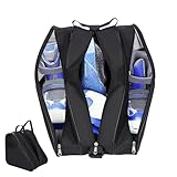 Générique Schlittschuhtasche | Dreieckstasche für Sportausrüstung mit 3 Taschen – Schlittschuhtasche mit großem Fassungsvermögen | für Reisen, Outdoor, Fitnessstudio, Flugzeug, Pendeln, Wettbewerb
