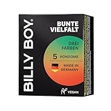 BILLY BOY Kondome Bunte Vielfalt 5er Pack | 52 mm | Farbige Kondome (1 x 5 Stück)