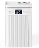 Luftentfeuchter 2.2L,Tragbarer Raumentfeuchter 35dB, Timer 6/8/10H，LED-Anzeige, automatische Entfeuchtung,Entfeuchter Elektrisch für Wohnung, Badezimmer（Reinweiß）