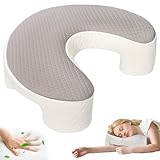 XIAPIA Seitenschläferkissen mit Armloch Memory Foam, Nackenkissen Kopfkissen für Seitenschläfer, Druckentlastung für Schultern und Arme Ergonomisch Nackenhörnchen Armkissen für Rücken & Bauchschläfer