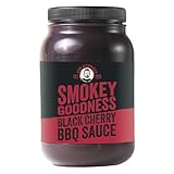 Smokey Goodness BBQ Sauce - Black Cherry - Grillsauce für Fleisch, Rippchen & Burger - süß sauer soße mit würzigem Geschmack - Perfekt für Grillfans & vielseitig einsetzbar.
