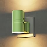 LOHAS-LED Nachtlicht Steckdose, Nachtlicht mit Dämmerungssensor [1 Stück], 0-100LM, Warmweiß 3000K, LED Steckdosenlicht für Flur, Schlafzimmer, Treppe, Badezimmer, Grüner Schirm