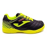 Toledo Junior Hallenfußballschuhe, Schwarz/Neongelb, 9 Toddler