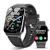 STECEi Smartwatch Herren Damen, 1,85'' HD Touchscreen Smart Watch mit Bluetooth Anrufe, 110+ Sportmodi Fitnessuhr mit Herzfrequenz Schlafüberwachung Schrittzähler, IP68 Wasserdicht für iOS Android