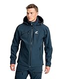 RevolutionRace Hiball Softshell Jacket für Herren, Outdoor Jacke für Wandern, Moonlit Ocean, L