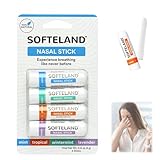 4 Stück Nasenstab, tragbarer Nasenverstopfungs-Inhalator, tragbarer Aromatherapie-Inhalator für Nasenentlastung und Verbesserung der Nasenatmung (1)