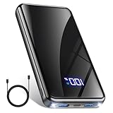 Power Bank,20000mAh Powerbank Schnellladefunktion 22,5W USB-C PD3.0 & QC4.0 Tragbarer Externer HandyAkkus mit LED Display/Taschenlampe,Kompatibel mit iPhone 17 Pro Max 16 15 14 13 Samsung Galaxy S25