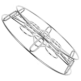 HIAKDOFT Edelstahl Rundes Fußgestell Dampfkorb für Eier und Lebensmittel Stapelbares Dampfgareinsatz-tablett Hitzebeständig Vielseitig Einsetzbar Passend für Schnellkochtöpfe und