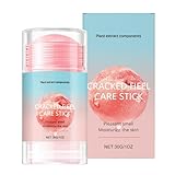 Hydrating and Anti-Cracking Foot Cream, 30g Trockener Risse Fersenstange, Natürliche Pflanzenextrakte glätten die Feuchtigkeitscreme für Trockene, Rissige Füße, Fersen, Ellbogen