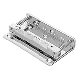 Mikinona Mandolinen Brücke Metall Ersatzteil Saitige Mandoline Langlebige Saitenhalter Brücke mit Präziser Klangabstimmung Professionelles Zubehör für Akustische Mandolinen Silberfarben