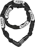 ABUS Kettenschloss Steel-O-Chain 5805C – Zahlenschloss aus 5 mm starken Stahlkette – ABUS-Sicherheitslevel 4 – 110 cm – Schwarz