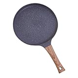 Generisch Antihaft Pfanne mit Holzgriff Beschichtete Bratpfanne für Omelett und Pfannkuchen Gleichmäßige Wärmeverteilung Langlebig für Hausgebrauch und Induktionsherde