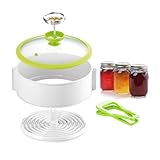 Wintem Sterilisator mit Thermometer und Deckel für Gläser 23 cm - Inklusive Adapter für größere und größere Flaschen - Einfache Montage und Demontage - Geeignet für den Hausgebrauch - Einfach zu
